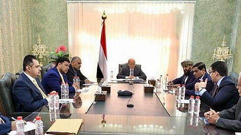 اجتماع مجلس القيادة الرئاسي في اليمن اليوم