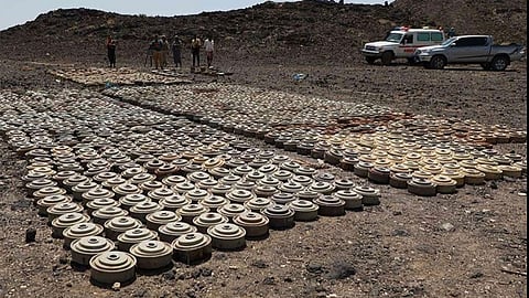 «مسام» ينزع 998 لغمًا من الأراضي اليمنية خلال الأسبوع الأول من مايو