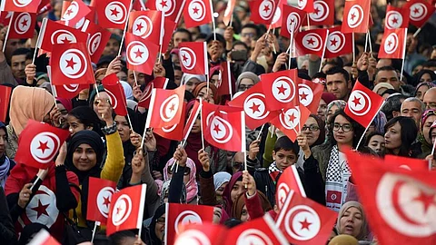 تظاهرات في تونس