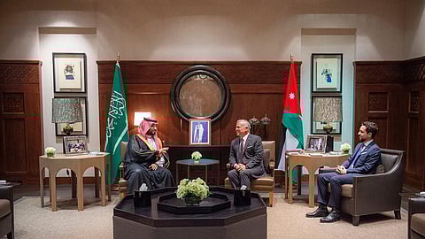 صاحب السمو الملكي الأمير محمد بن سلمان وملك الأردن