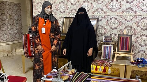 رفعة السبيعي مع أعمالها