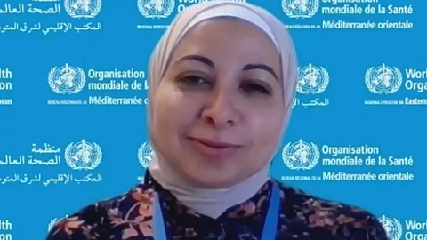 الدكتورة شيرين نصيري، المسئولة في برنامج الوقاية من مخاطر العدوى بمنظمة الصحة العالمية