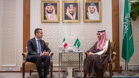 وزير الخارجية يستقبل نظيره الإيطالي