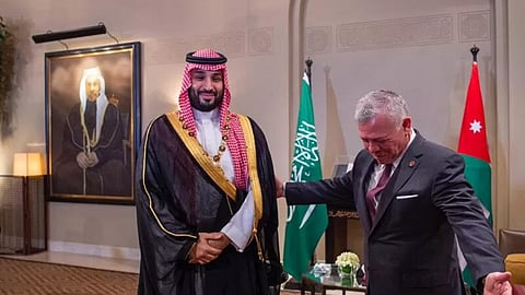 صاحب السمو الملكي الأمير محمد بن سلمان وملك الأردن