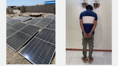 الإطاحة بمقيم سرق ألواح طاقة شمسية من موقعين لشركة اتصالات بتبوك