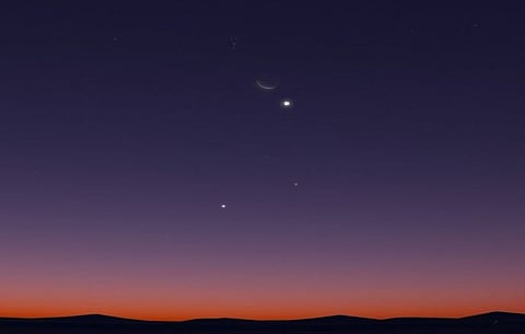 اقتران القمر والزهرة