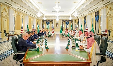 مباحثات بين ولي العهد والرئيس الامريكي