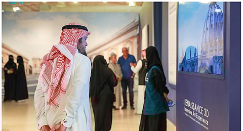 جانب من تدشين مهرجان كاس للفنون