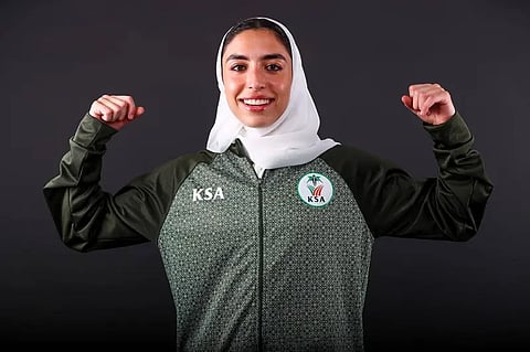 العداءة السعودية ياسمين الدباغ