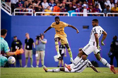 ديمبلي يتألق أمام يوفنتوس