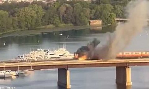 حريق قطار أمريكا