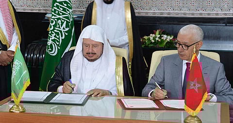 جلسة مباحثات رئيس الشورى ورئيس النواب المغربي