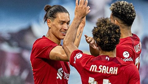 محمد صلاح إلى جوار نونيز في هجوم ليفربول