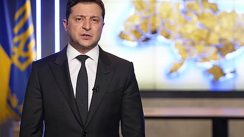 الرئيس فولوديمير زيلينسكي