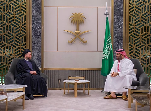 لقاء ولي العهد وزعيم تيار الحكمة