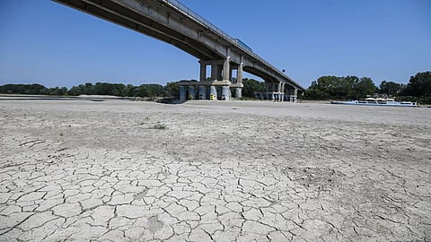 جفاف أطول أنهار إيطاليا