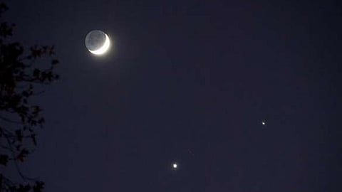 اقتران المريخ وأورانوس، بسماء السعودية