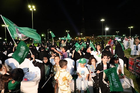 جانب من الاحتفالات باليوم الوطني