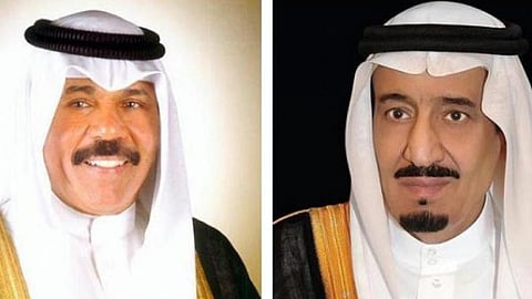 قيادة الكويت تهنئ خادم الحرمين بمناسبة اليوم الوطني الـ 92