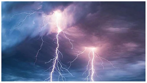 أمطار رعدية