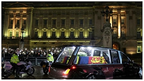 جانب من مراسم جنازة الملكة إليزابيث الثانية