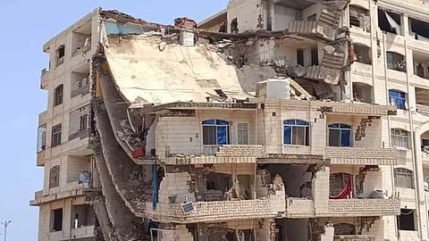 انهيار عقار بالعاصمة الأردنية
