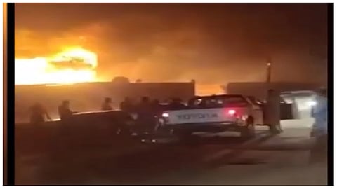 انفجار مخزن وقود (أرشيفية)