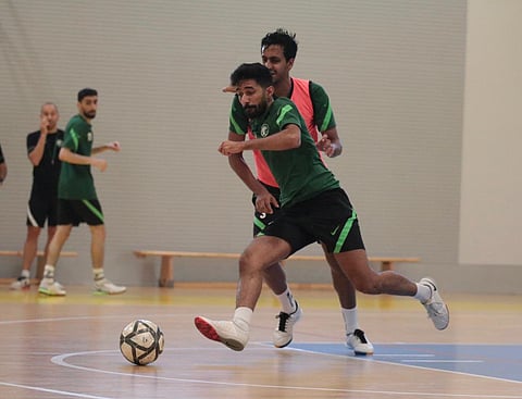 تدريبات أخضر الصالات