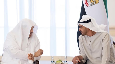 محمد بن زايد ورئيس مجلس الشورى