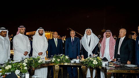 الخطوط الجوية السعودية تقيم احتفالًا بمنطقة الأهرامات