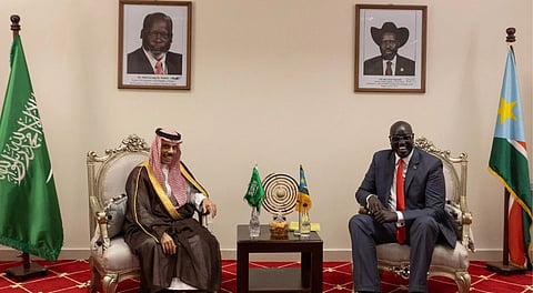 وزير الخارجية يلتقي نظيره الجنوب سوداني