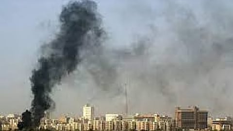 قصف صاروخي على المنطقة الخضراء ببغداد