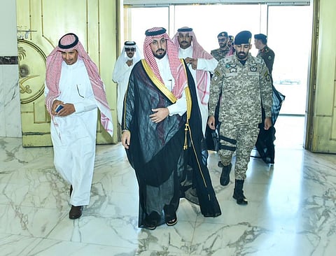 محافظ الخرج يلتقي مدير الشرطة الجديد وعدداً من المعرفين