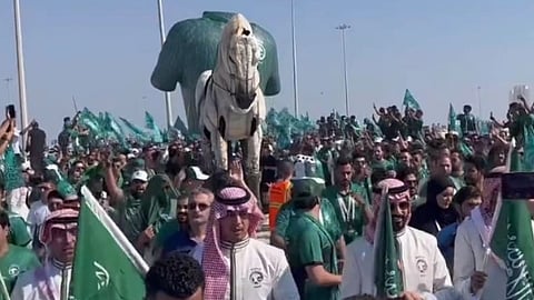 بالفيديو.. إقبال جماهيري سعودي كبير على استاد لوسيل لدعم الأخضر