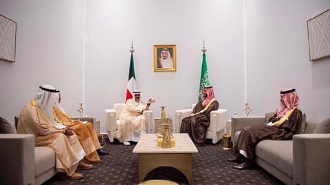 الأمير محمد بن سلمان مع ولي عهد الكويت