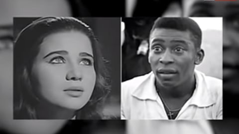 بيليه والفنانة المصرية زبيدة ثروت