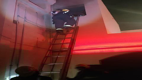 حريق منزل بحي المزروع