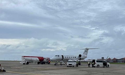 طائرة أخلاء طبي تصل إندونيسيا