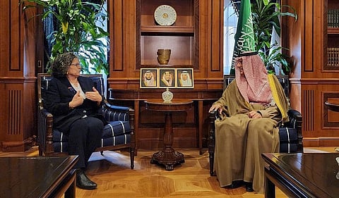 الجبير وسفيرة فرنسا