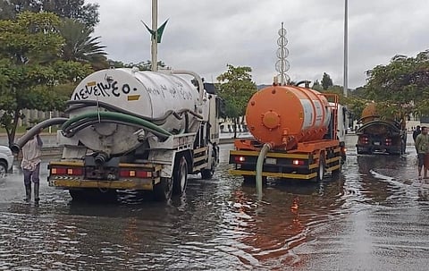 مواجهة آثار الحالة المطرية بالطائف  (أرشيفية)