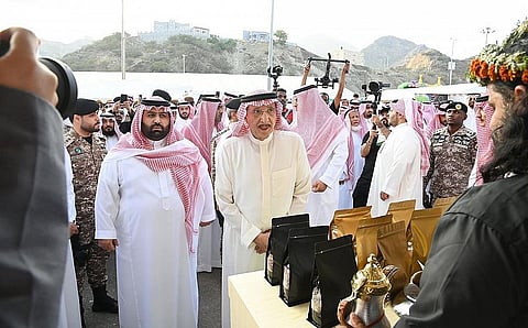 جانب من افتتاح أمير جازان لمهرجان البن