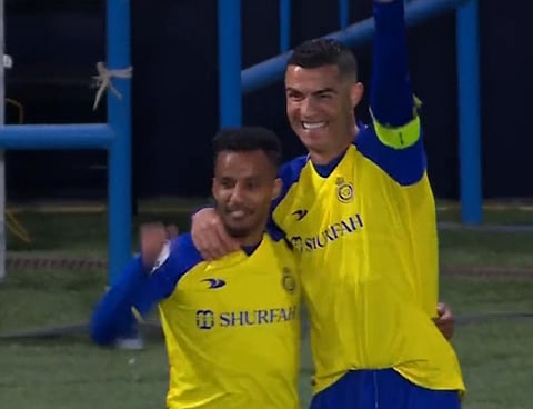رونالدو يقود النصر إلى الفوز على التعاون