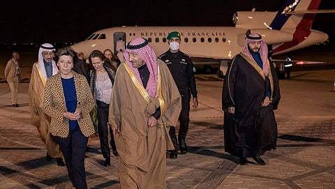 وزيرة الخارجية الفرنسية تصل إلى الرياض