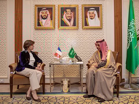 وزير الخارجية يبحث أوجه التنسيق المشترك تجاه القضايا الإقليمية والدولية مع نظيرته الفرنسية