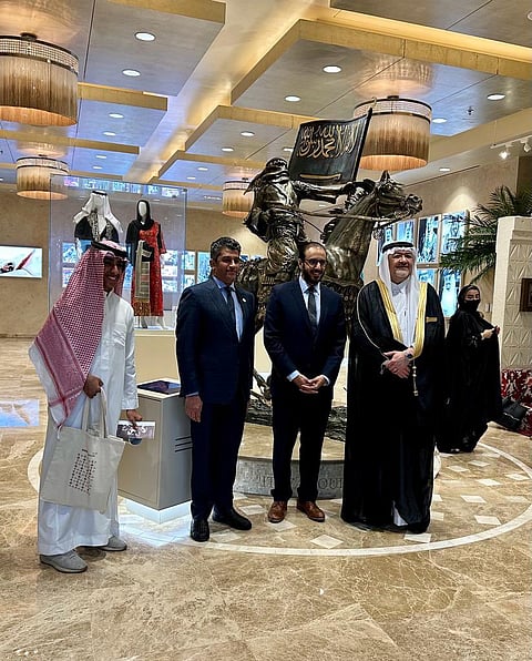 جانب من احتفال الملحقية الثقافية بيوم التأسيس