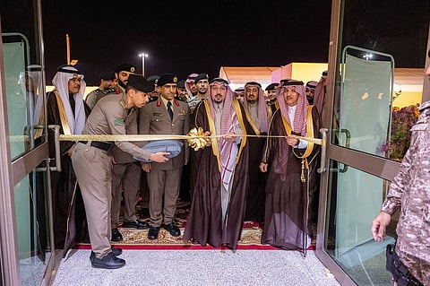 جانب من افتتاح مركز الشرطة