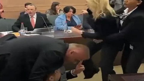 عراك بالكنيست الإسرائيلي