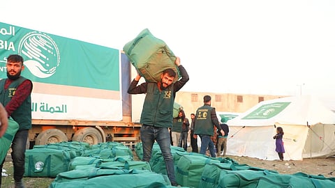 مساعدات إغاثية سعودية بحلب