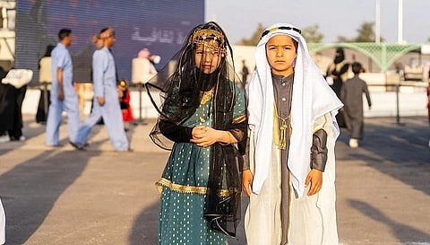 أطفال الجوف يحتفلون بيوم التأسيس