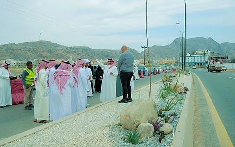 جانب من تفقد المشروعات